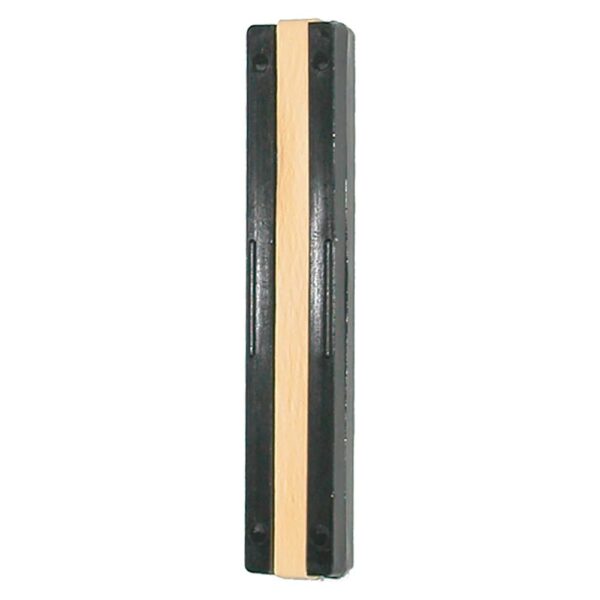 Black and beige door stop bar
