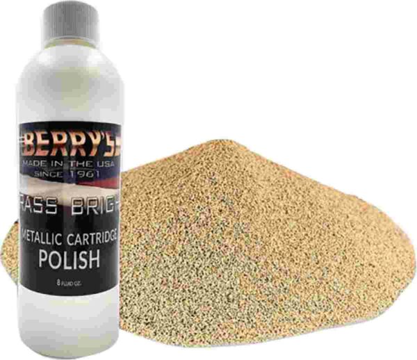 Berry's Brass Bright metallic cartridge polish with media.