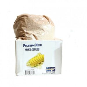Ground corn cob polishing media packaging