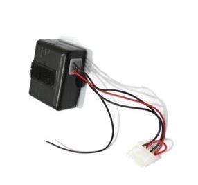 Electronic control unit with wires and connector