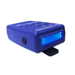 Blue electronic shooting chronograph with digital display