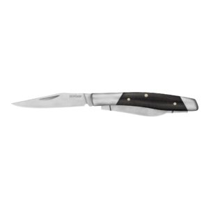 Folding pocket knife with wooden handle