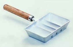 Handheld tool with three rectangular molds