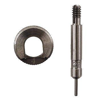 Screwdriver bit and threaded ring
