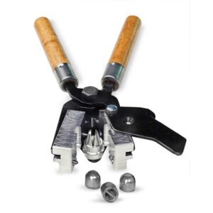 Bullet mold with wooden handles and cast bullets