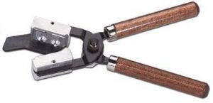 Hand crimper tool with wooden handles