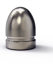 Metallic bullet isolated on white background.