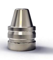 Silver bullet isolated on white background