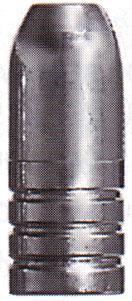 Metal bullet close-up image with grooves.