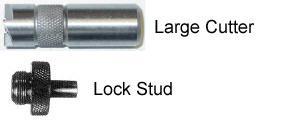 Metal large cutter and lock stud.