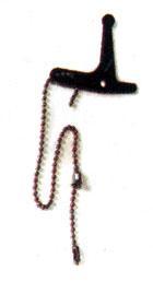 Metal chain wall-mounted bottle opener