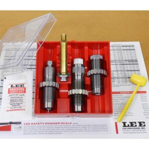 Lee Precision reloading die set with accessories.