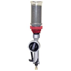 Powder measure for reloading ammunition cartridges.
