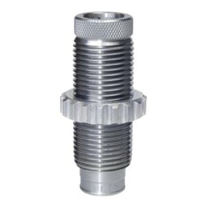Metal reloading die with threaded design.
