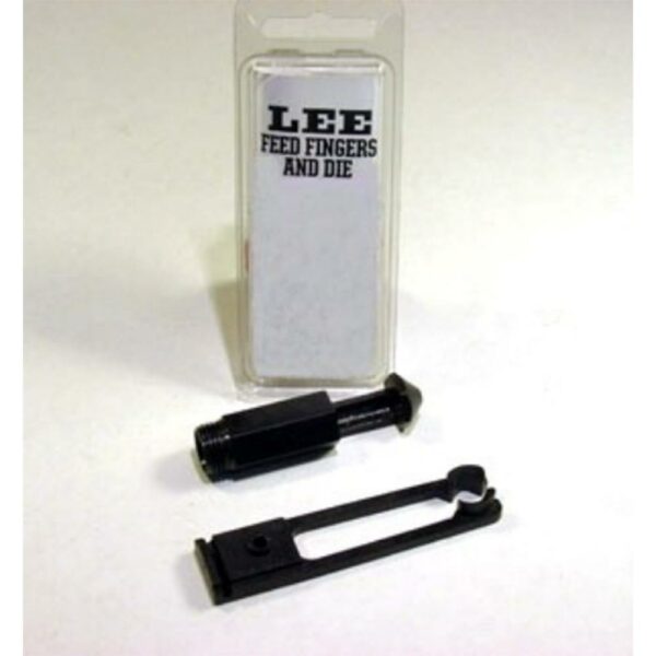 Lee feed fingers and die set on display.
