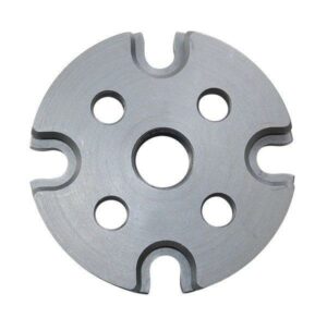 Metal rotor with circular design and holes.