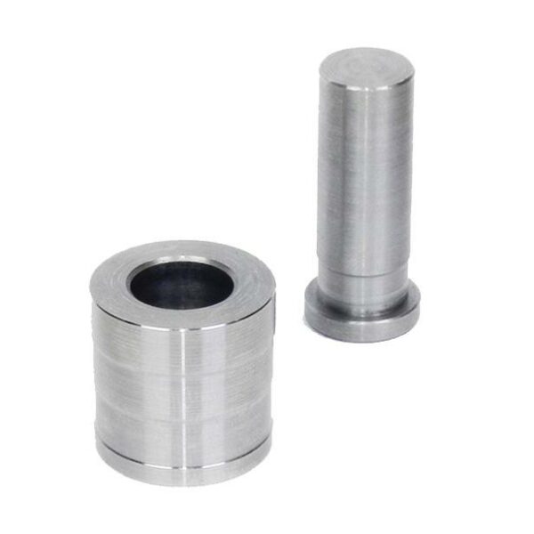 Metal pin and cylindrical sleeve components