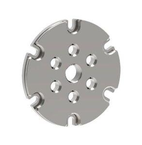 Metal circular cutting disc with central hole.