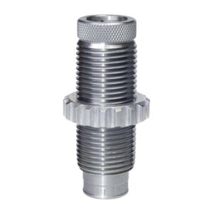 Silver reloading die with knurled grip