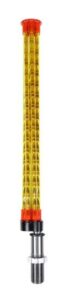 Yellow and red LED industrial warning light tower.