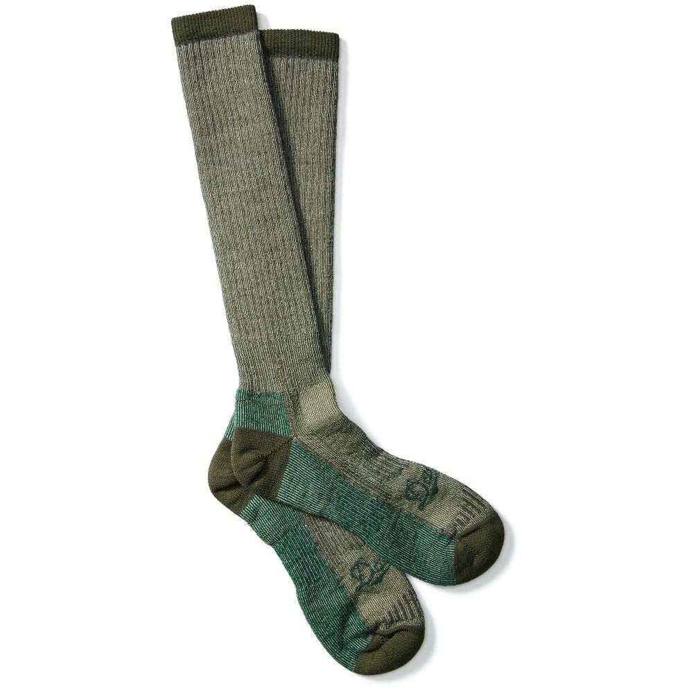 Pair of green wool socks