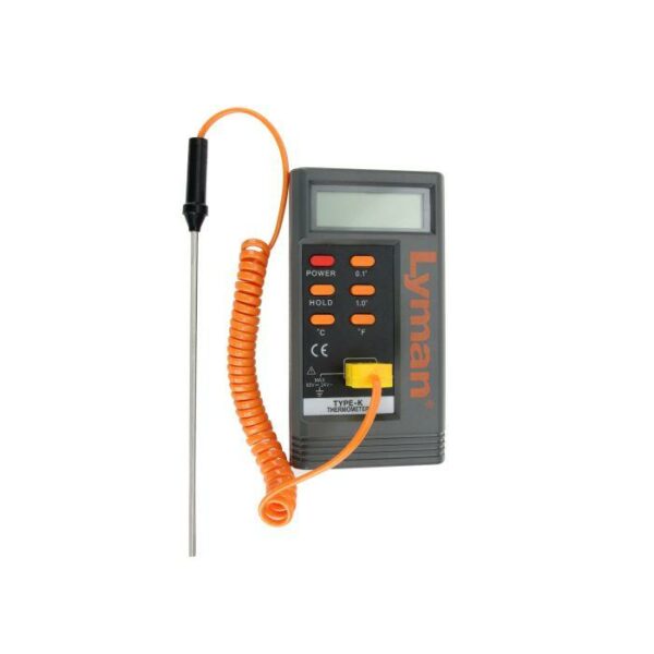 Digital thermometer with Type-K probe
