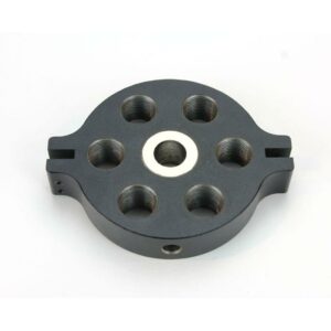 Rotating hardware component with threaded holes