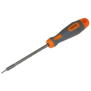 Lyman orange and gray screwdriver tool.