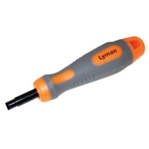 Lyman ergonomic orange and gray screwdriver handle