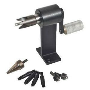 Metal deburring tool with various attachments