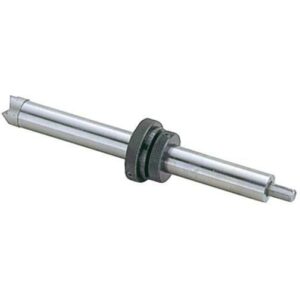 Precision steel drill bit with adjustable stop collar.