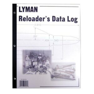 Lyman reloader's data log cover with tools