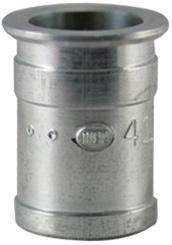 Metal pipe fitting with engraved details