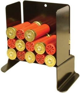 Shotgun shells in a metal holder