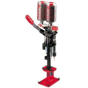 Red and black shotshell reloading press machine