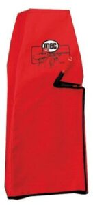 Red MEC storage cover for equipment protection.