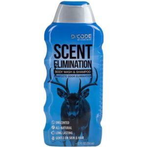 Scent Elimination Body Wash and Shampoo bottle.
