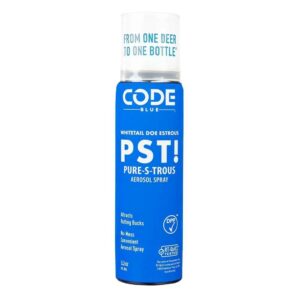 Code Blue deer estrous aerosol spray bottle