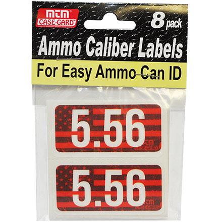 5.56 Ammo Caliber Labels Pack, Easy ID