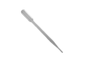 Plastic pipette on white background