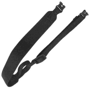 Black adjustable strap with quick-release buckles