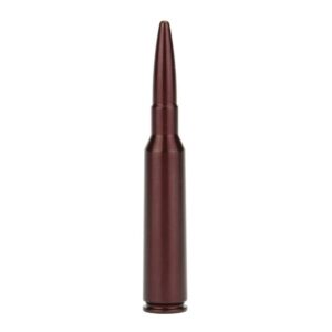 Brown bullet-shaped metal object on white background.