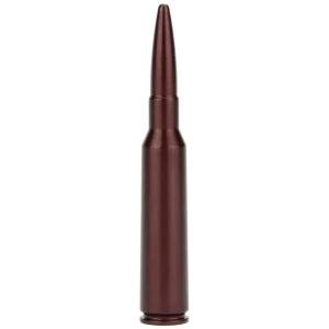 Brown bullet-shaped metal object on white background.