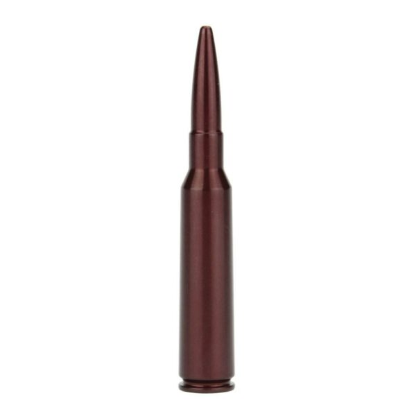 Brown bullet-shaped metal object on white background.