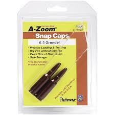 A-Zoom 6.5 Grendel snap caps packaging.