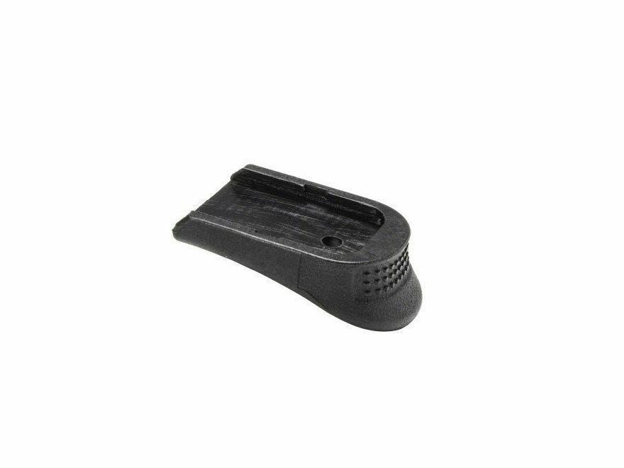 Black plastic magazine floor plate accessory