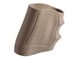 Textured rubber grip for firearms.