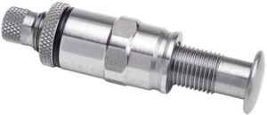 Metal quick-release mechanism for pneumatic tools.