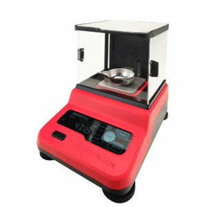 Precision electronic scale with digital display.