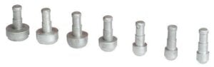 Various sizes of metal dowel pins